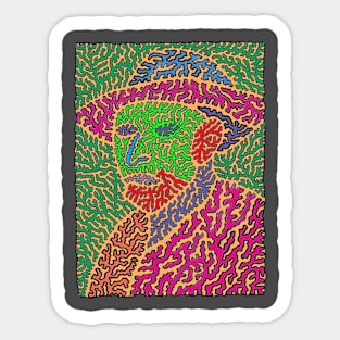 Van Gogh - Portrait Pop Art Style Sticker